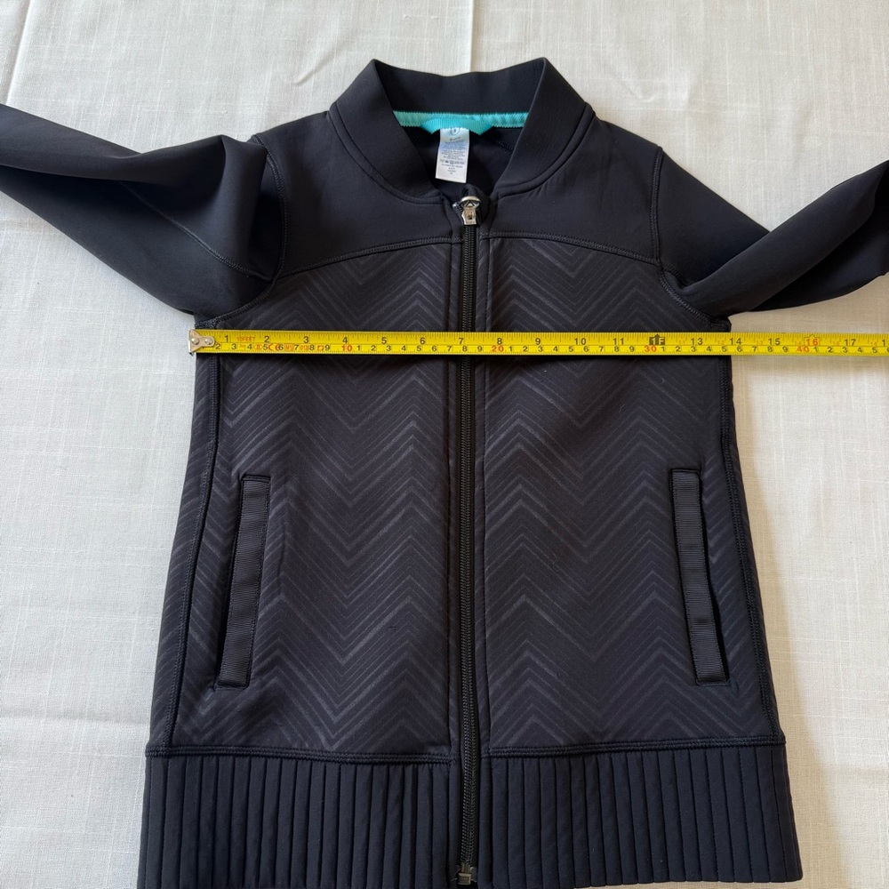 Ivivva by Lululemon Black Black Full Zip Jacket Girls Size 8 - Picture 5 of 7